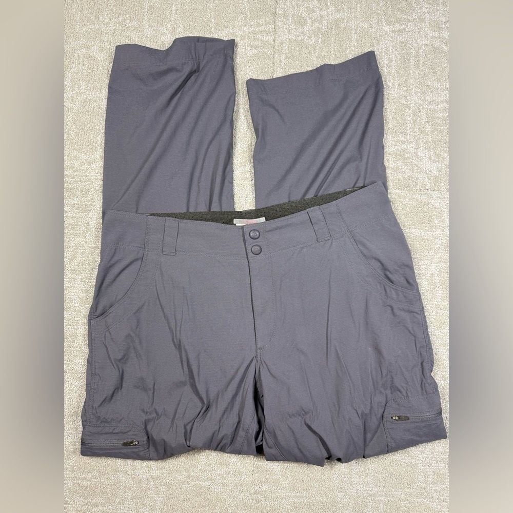 LL Bean Straight Leg Gray Hiking Outdoor Pant Size 10